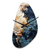 Liquid Ink Spiral IV - Asymmetric Metal Wall Clock
