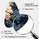 Liquid Ink Spiral IV - Asymmetric Metal Wall Clock