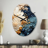 Liquid Ink Spiral IV - Asymmetric Metal Wall Clock
