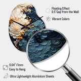 Liquid Ink Spiral IV - Asymmetric Metal Wall Clock