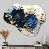 Liquid Ink Spiralscape I - Asymmetric Metal Wall Clock