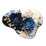 Liquid Ink Spiralscape I - Asymmetric Metal Wall Clock
