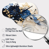 Liquid Ink Spiralscape I - Asymmetric Metal Wall Clock