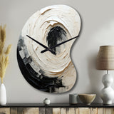 Minimalist Spiral - Asymmetric Metal Wall Clock