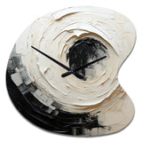 Minimalist Spiral - Asymmetric Metal Wall Clock