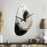 Minimalist Spiral - Asymmetric Metal Wall Clock