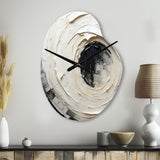 Minimalist Spiral - Asymmetric Metal Wall Clock