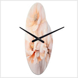 Cream Orange Abstract Still Life's - Asymmetric Metal Wall Clock