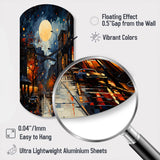 Jazz Harlem Renaissance I - Asymmetric Metal Wall Clock