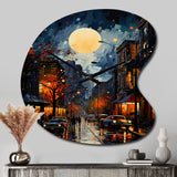 Jazz Harlem Renaissance I - Asymmetric Metal Wall Clock