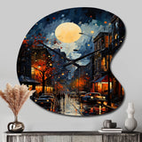 Jazz Harlem Renaissance I - Asymmetric Metal Wall Clock