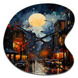 Jazz Harlem Renaissance I - Asymmetric Metal Wall Clock