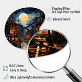 Jazz Harlem Renaissance I - Asymmetric Metal Wall Clock