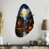 Jazz Harlem Renaissance I - Asymmetric Metal Wall Clock