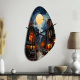 Jazz Harlem Renaissance I - Asymmetric Metal Wall Clock