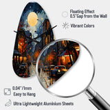 Jazz Harlem Renaissance I - Asymmetric Metal Wall Clock