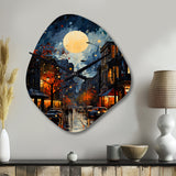 Jazz Harlem Renaissance I - Asymmetric Metal Wall Clock
