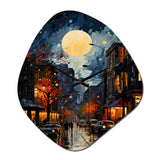 Jazz Harlem Renaissance I - Asymmetric Metal Wall Clock