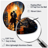 Jazz Harlem Renaissance VII - Asymmetric Metal Wall Clock