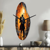 Jazz Harlem Renaissance VII - Asymmetric Metal Wall Clock
