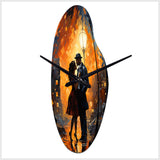 Jazz Harlem Renaissance VII - Asymmetric Metal Wall Clock