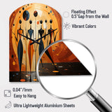 African Soulful III - Asymmetric Metal Wall Clock