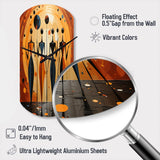 African Soulful III - Asymmetric Metal Wall Clock