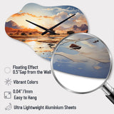 African Sahara Dreams II - Asymmetric Metal Wall Clock