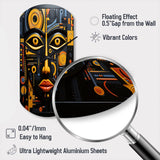 African Tribal Rhythms II - Asymmetric Metal Wall Clock