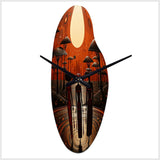 African Tribes Ancient Traditions VI - Asymmetric Metal Wall Clock
