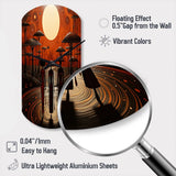 African Tribes Ancient Traditions VI - Asymmetric Metal Wall Clock