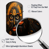 African Tribes Sacred Patterns V - Asymmetric Metal Wall Clock