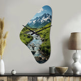 Alaska Landscape II - Asymmetric Metal Wall Clock