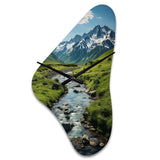 Alaska Landscape II - Asymmetric Metal Wall Clock