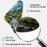 Alaska Landscape II - Asymmetric Metal Wall Clock