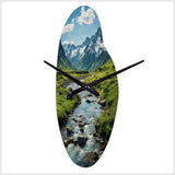 Alaska Landscape II - Asymmetric Metal Wall Clock