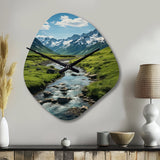 Alaska Landscape II - Asymmetric Metal Wall Clock