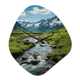 Alaska Landscape II - Asymmetric Metal Wall Clock