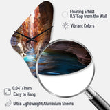 Canyon Antelope Turquoise Drips - Asymmetric Metal Wall Clock