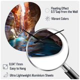 Canyon Antelope Turquoise Drips - Asymmetric Metal Wall Clock
