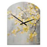 Apple Blossom Harmony XV - Asymmetric Metal Wall Clock