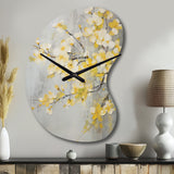 Apple Blossom Harmony XV - Asymmetric Metal Wall Clock