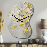 Apple Blossom Harmony XV - Asymmetric Metal Wall Clock