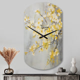 Apple Blossom Harmony XV - Asymmetric Metal Wall Clock