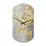 Apple Blossom Harmony XV - Asymmetric Metal Wall Clock