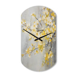 Apple Blossom Harmony XV - Asymmetric Metal Wall Clock