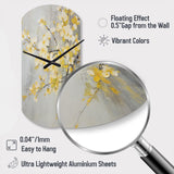 Apple Blossom Harmony XV - Asymmetric Metal Wall Clock
