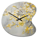 Apple Blossom Harmony XV - Asymmetric Metal Wall Clock