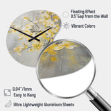 Apple Blossom Harmony XV - Asymmetric Metal Wall Clock