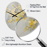 Apple Blossom Harmony XV - Asymmetric Metal Wall Clock